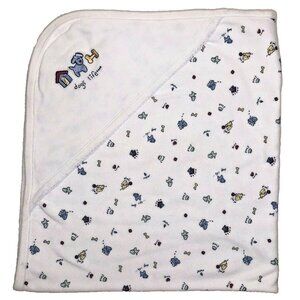 Dogs Life Cotton Baby Receiving Blanket 3M White unisex boy girl